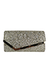 Emmie Glitter Clutch, front view